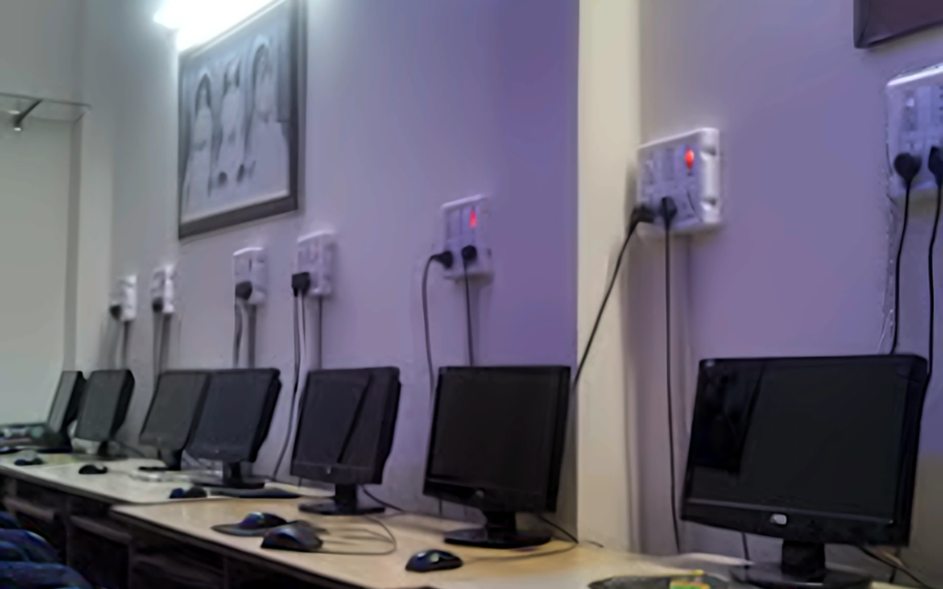 Modern computer lab at SK Institute, Mangolpuri, Delhi