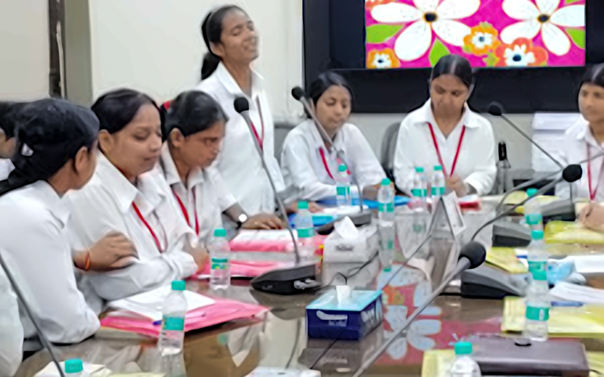 Nursing and paramedical training batch at SK Institute, Mangolpuri